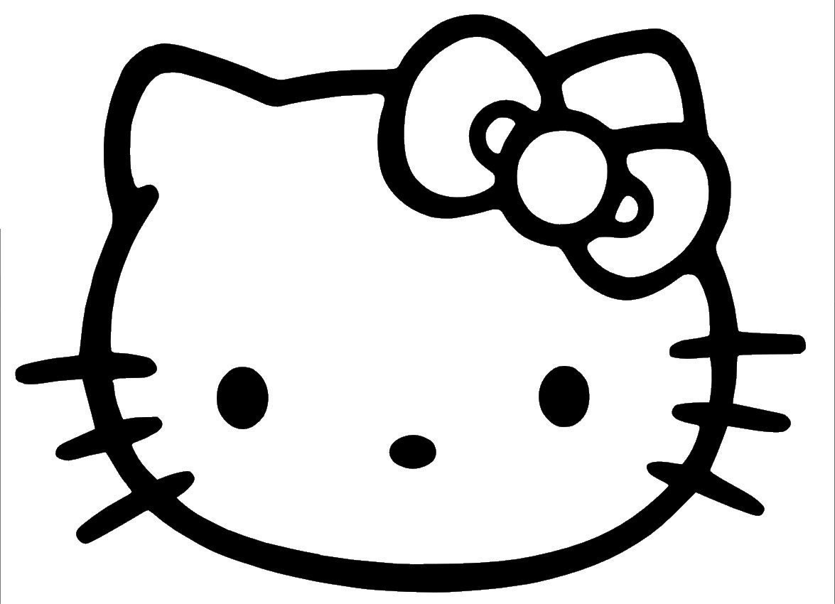 Hello Kitty Head Vinyl Sticker Decal Etsy