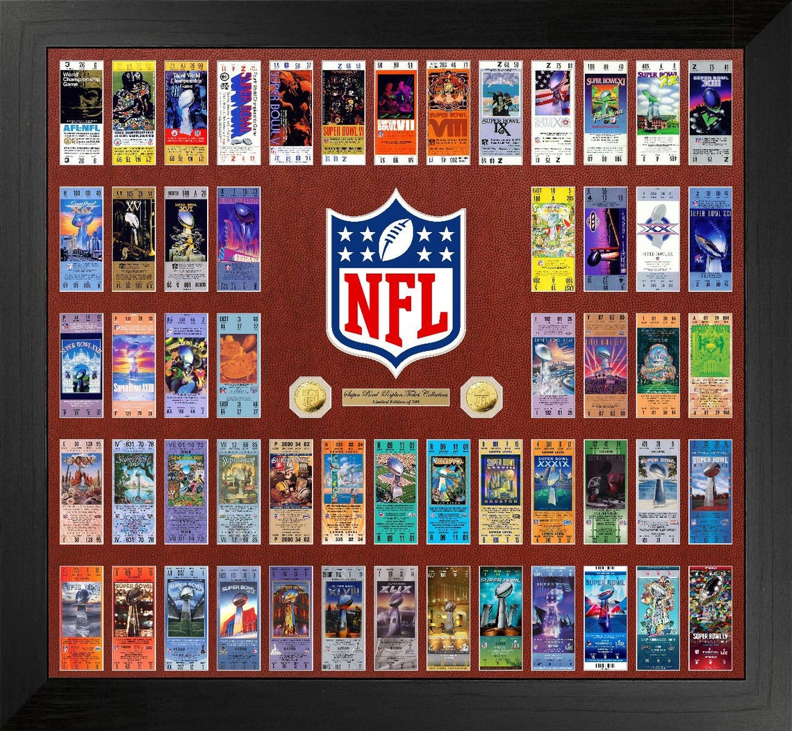 NFL Super Bowl 55 Ticket Collection Photo Etsy