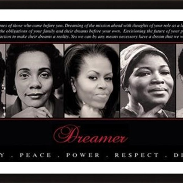 Dreamer (Quintet): Poetry, Peace, Power, Respect, Dignity Framed