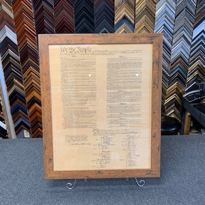 United States Constitution Framed 32x26 Wall Decor