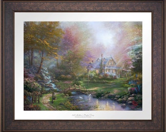 A Mother&#39;s Perfect Day - Limited Edition Paper Framed by Thomas Kinkade