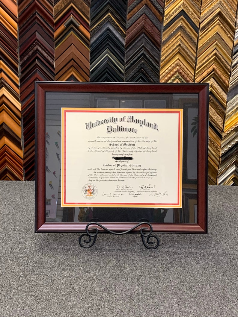 University of Maryland Baltimore Diploma Frame Etsy