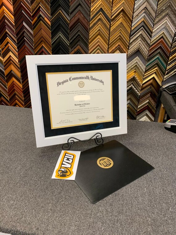 VCU Diploma Frame Museum Quality Etsy