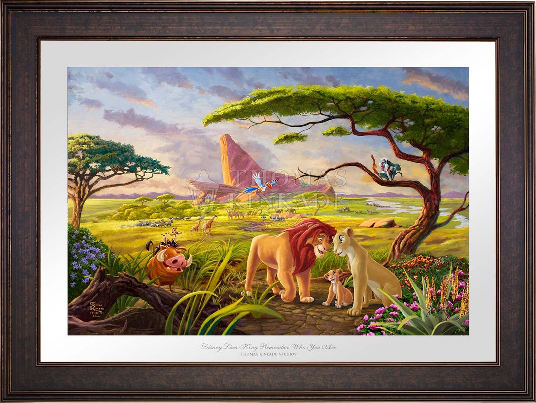 Thomas Kinkade Disney the Lion King Remember Who You Are - Limited ...