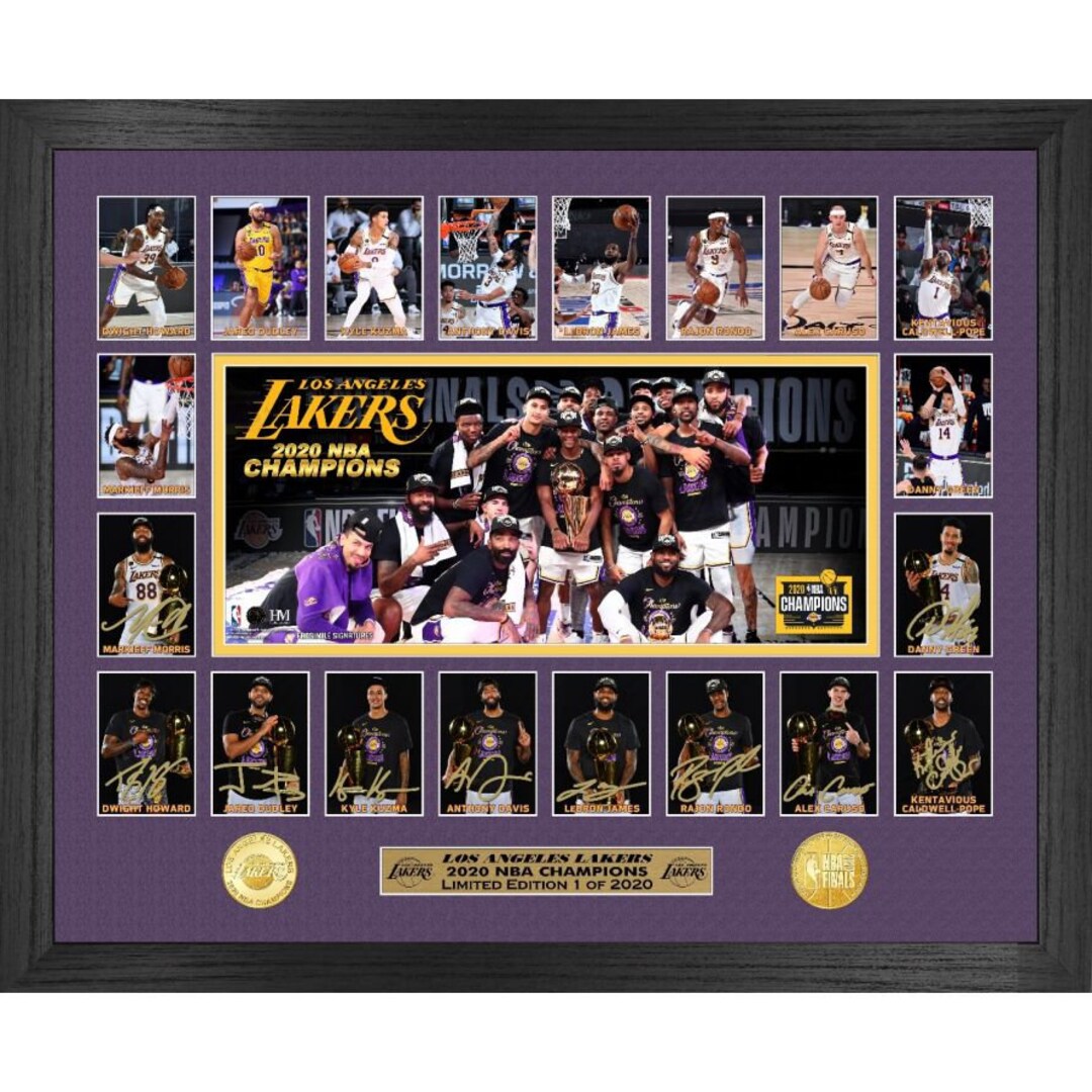 Los Angeles Lakers Highland Mint 17-Time NBA Finals Champions