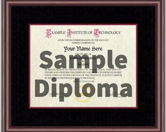 Massachusetts Institute of Technology Diploma Frame