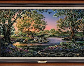 Spring Morning by Terry Redlin Master Canvas Framed 32x18