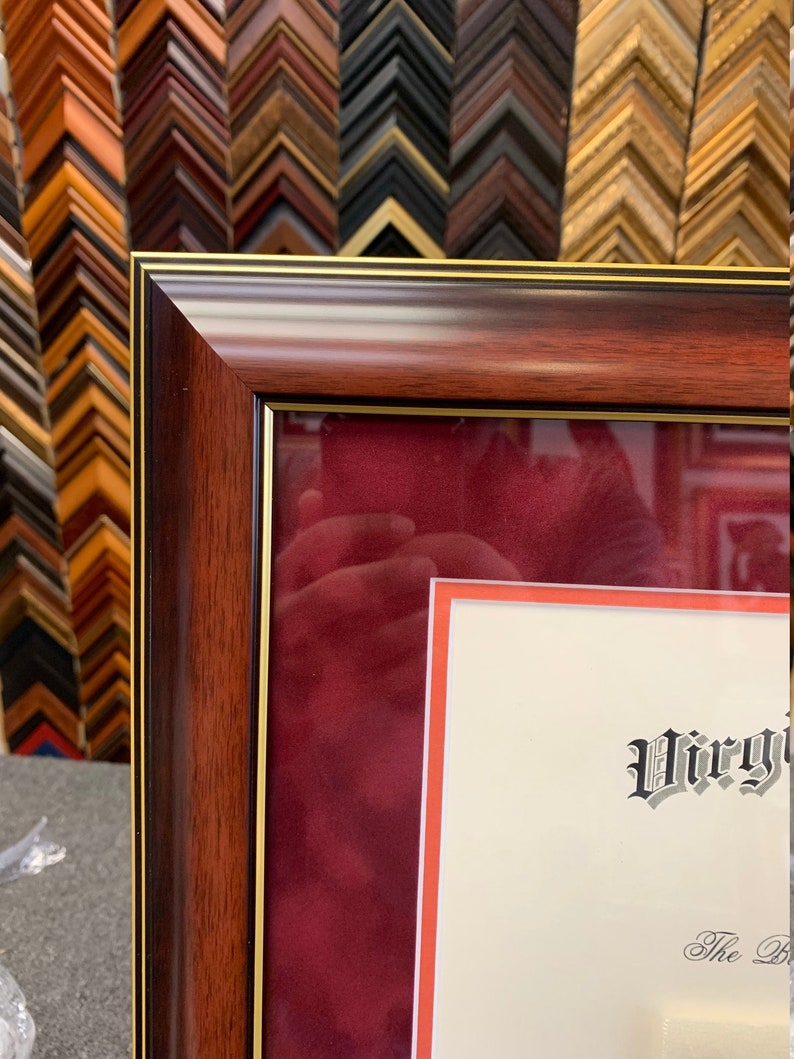 Virginia Tech Diploma Frame Etsy