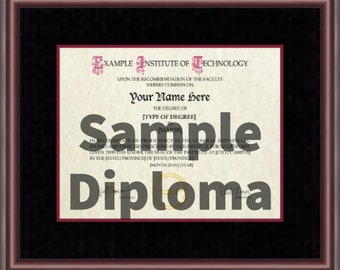 Massachusetts Institute of Technology Diploma Frame