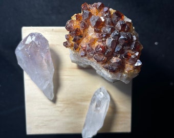 Quartz Power Pack! Citrine - Quartz - Amethyst Point Combo