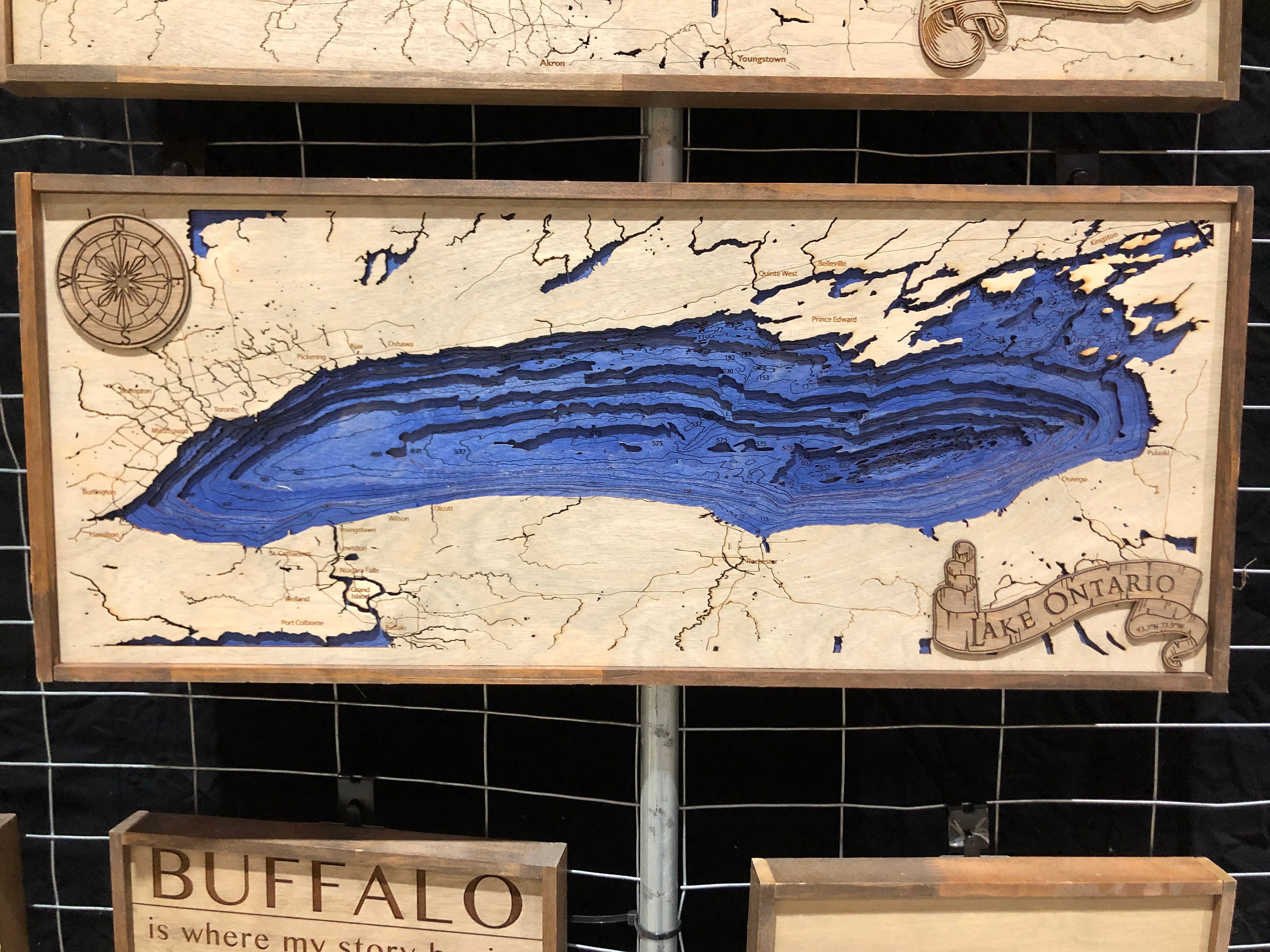 Wooden Lake Ontario Bathymetric Map