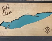 Wooden Lake Erie Wall Decor