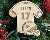 ANY PLAYER - Josh Allen 17 - playoffs - division champs - AFC champions - superbowl - wooden engraved laser cut - jersey