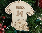 ANY PLAYER - Stefon Diggs 14 - playoffs - division champs - AFC champions - superbowl - wooden engraved laser cut - jersey