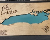 Wooden Lake Ontario Wall Decor