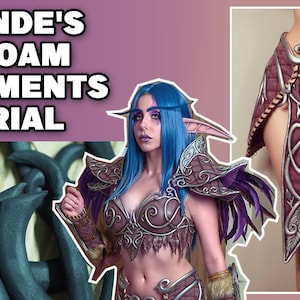 Tyrande&#39;s eva foam ornaments - cosplay video tutorial