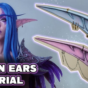 Elven ears - video tutorial + ears pattern