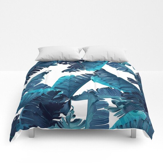 Blue Duvet Cover Full Queen King Duvet Coastal Bedroom Etsy