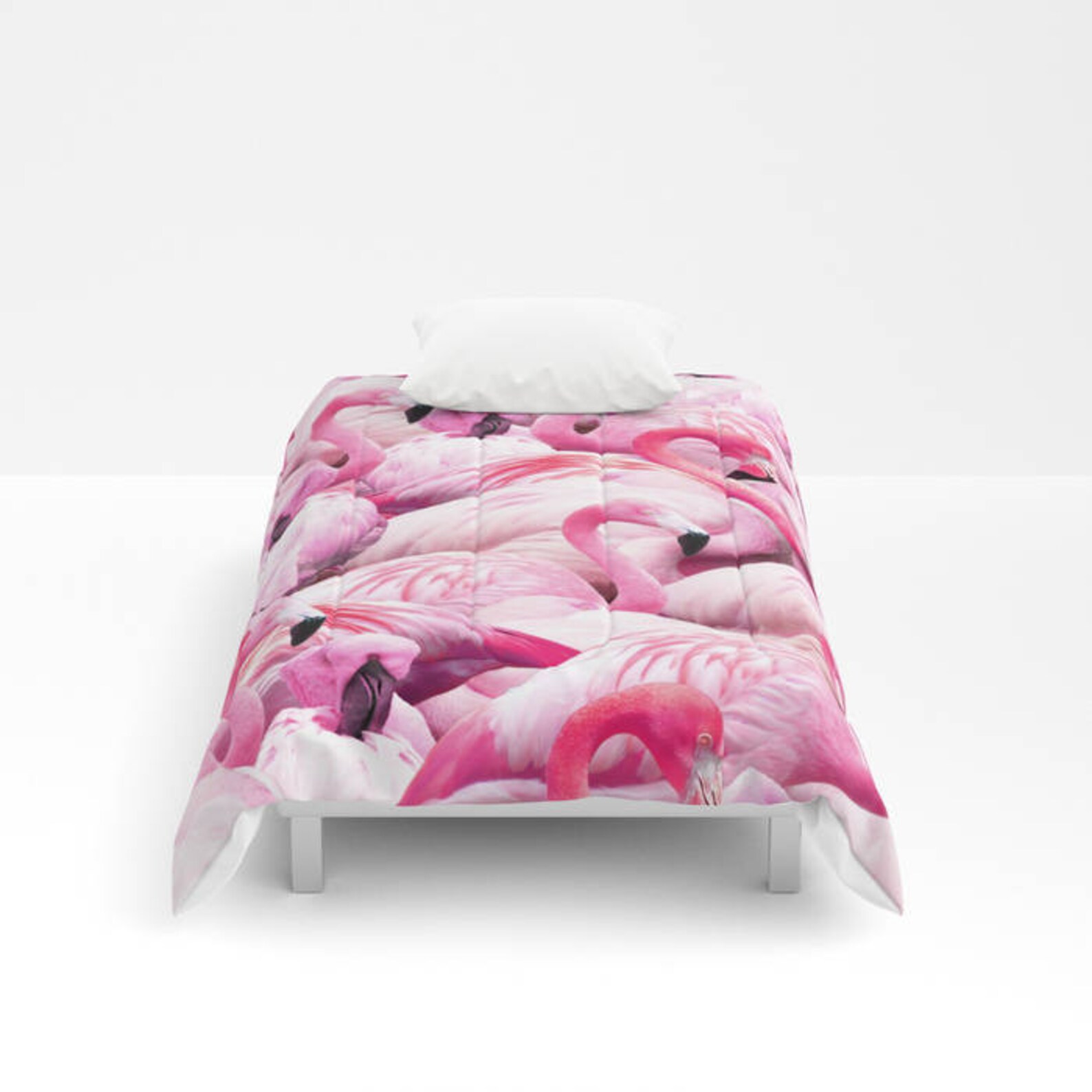 Pink Flamingo Comforter Twin Full Queen King Flamingo Duvet Etsy