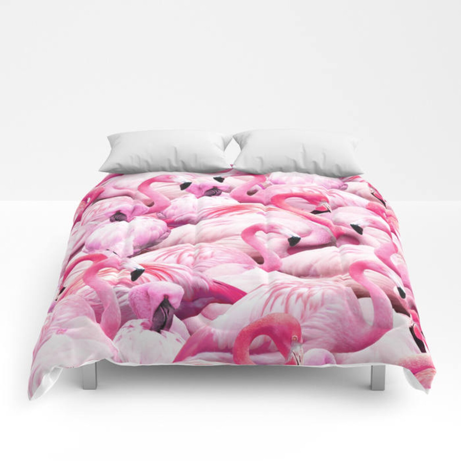 Pink Flamingo Comforter Twin Full Queen King Flamingo Duvet Etsy
