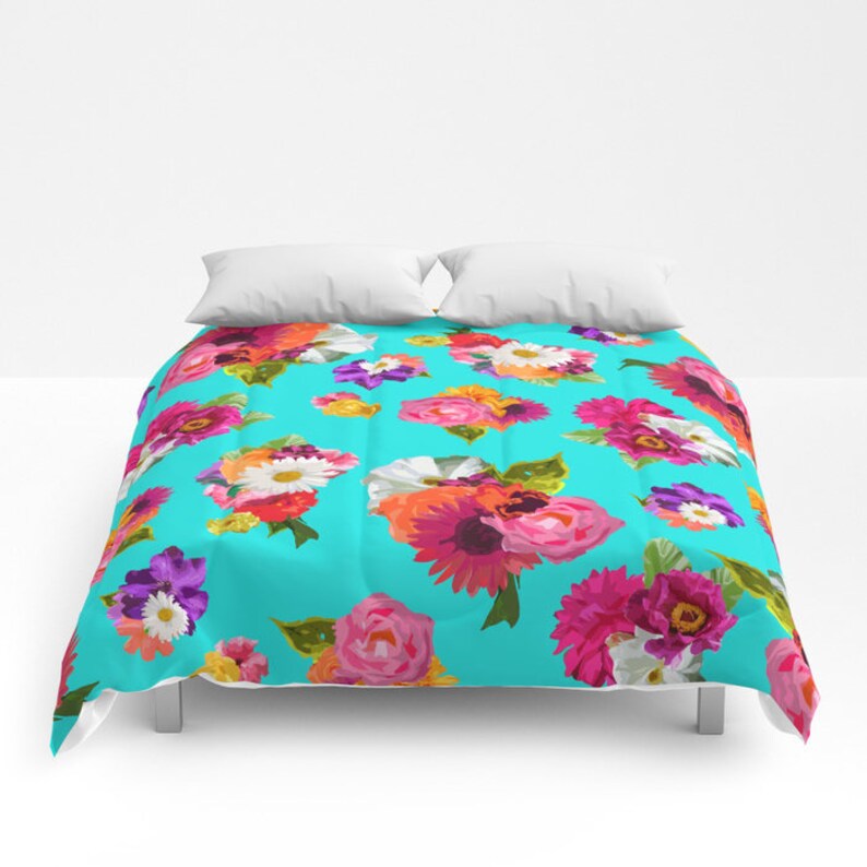 Fl Comforter Rose Duvet Cover Twin Full Queen King Image 0