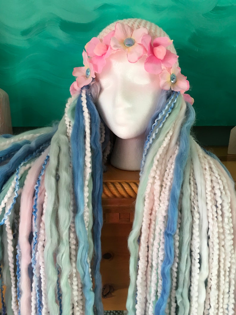 Fairy princess wig costume cosplay crochet yarn wig | Etsy