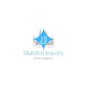 a logo for a jewelry brand called BlueEden Jewelry.