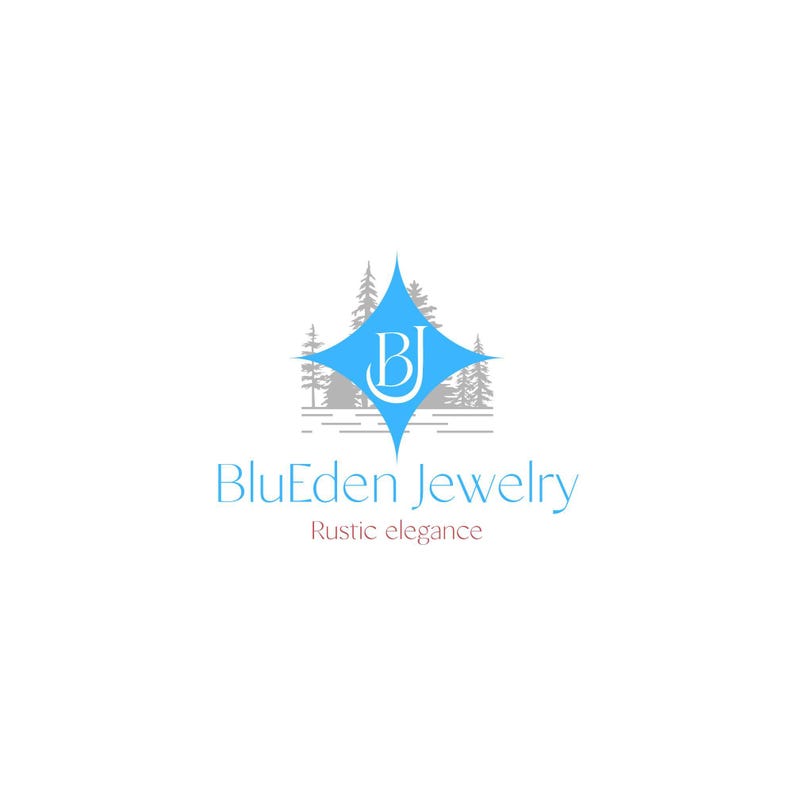 a logo for a jewelry brand called BlueEden Jewelry.