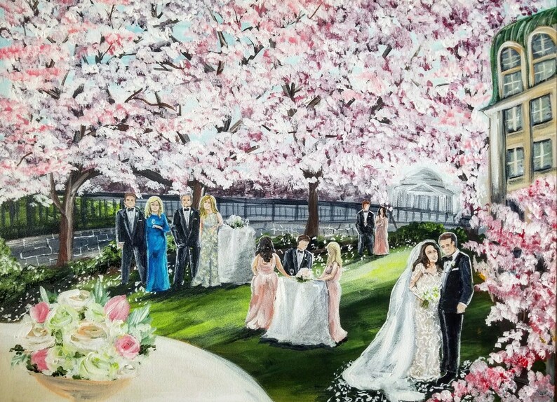 Live Wedding Painting VA Wedding First Dance Painter Etsy