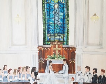 Live Wedding Painting | Washington DC | Maryland | Virginia | Destination| Ceremony or Reception painted | Mother of the Bride or Groom Gift