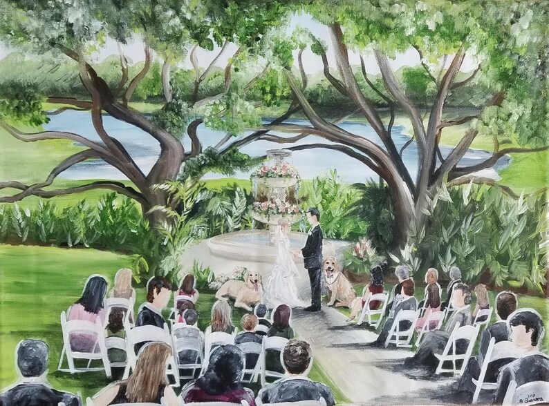 Live Wedding Painting Washington DC Maryland Virginia Etsy