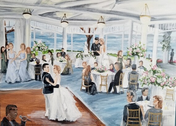 Live Wedding Painting Washington Dc Maryland Virginia Etsy