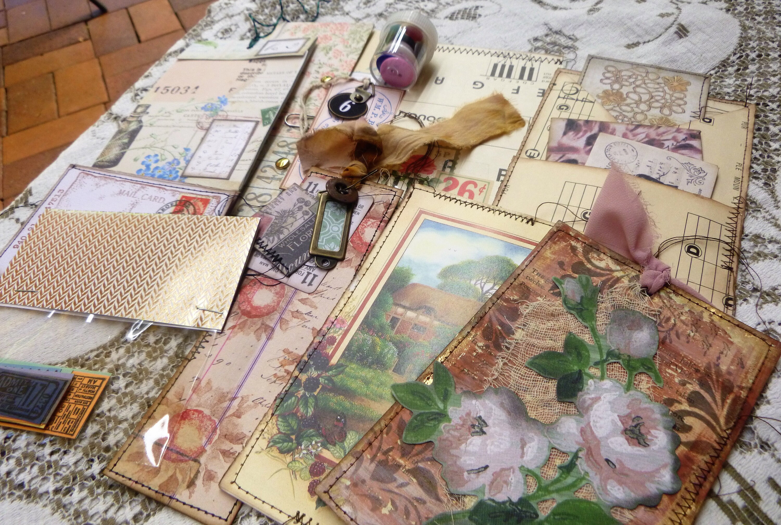 Assorted Mixed Handmade Ephemera Bundle Junk Journal Etsy Australia