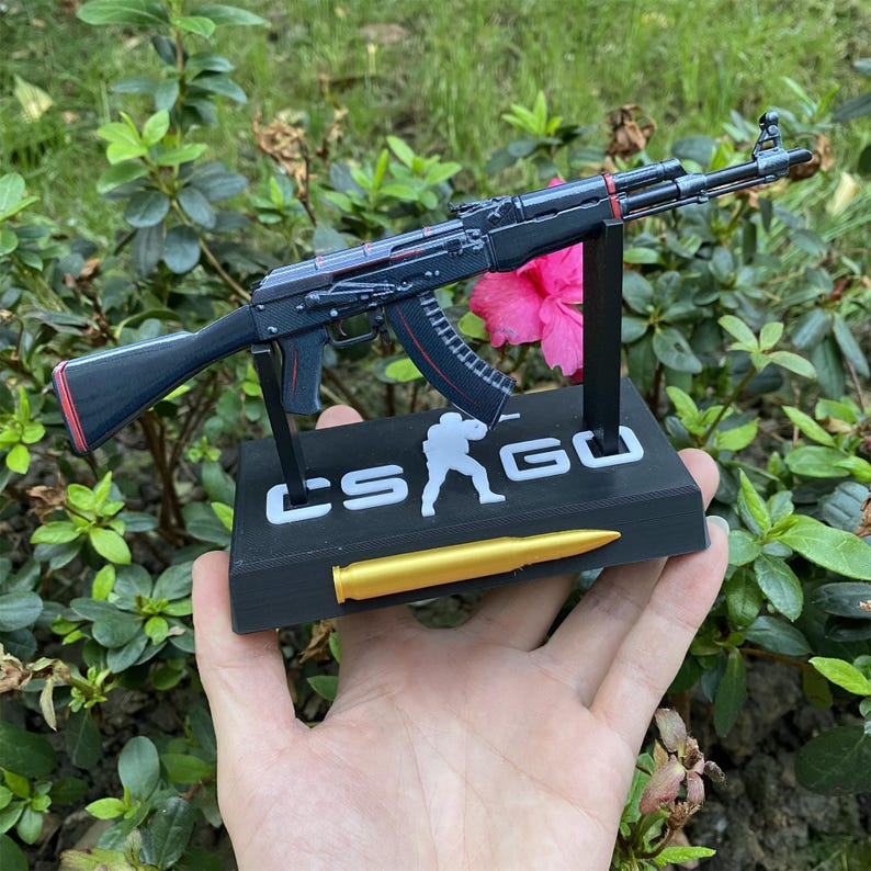 CSGO AK47 Redline 1:6 Scale Tiny AK-47 Miniature Gamer Christmas Gifts ...