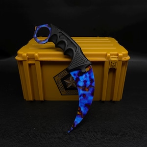 CSGO Case Hardened Gamma Box Case Hardened Karambit Trainer Cool Game Karambit Trainer Storage Gift Box For Collection