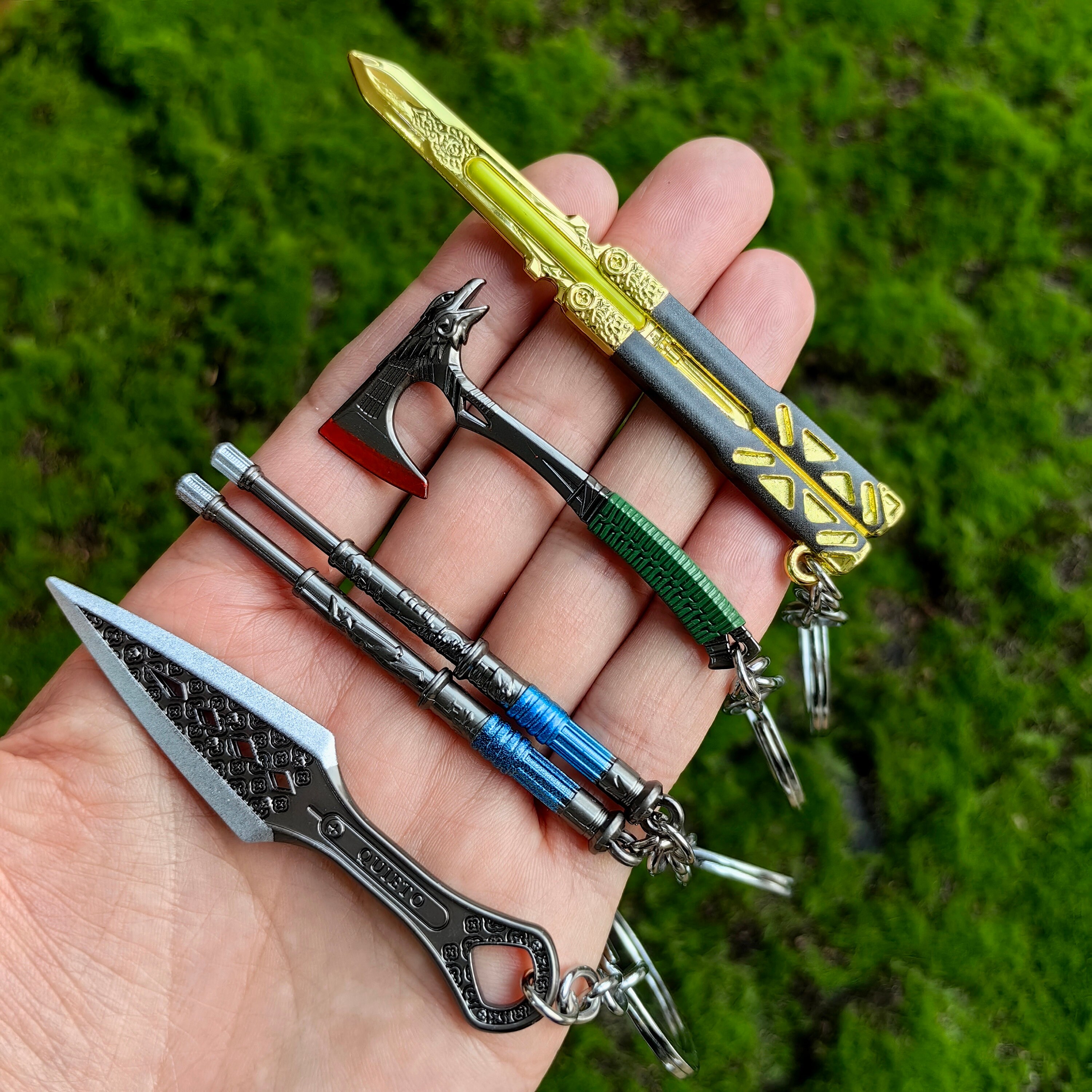 Mini Lifeline Drum Sticks Keychain Bloodhound Raven's Bite Heirloom