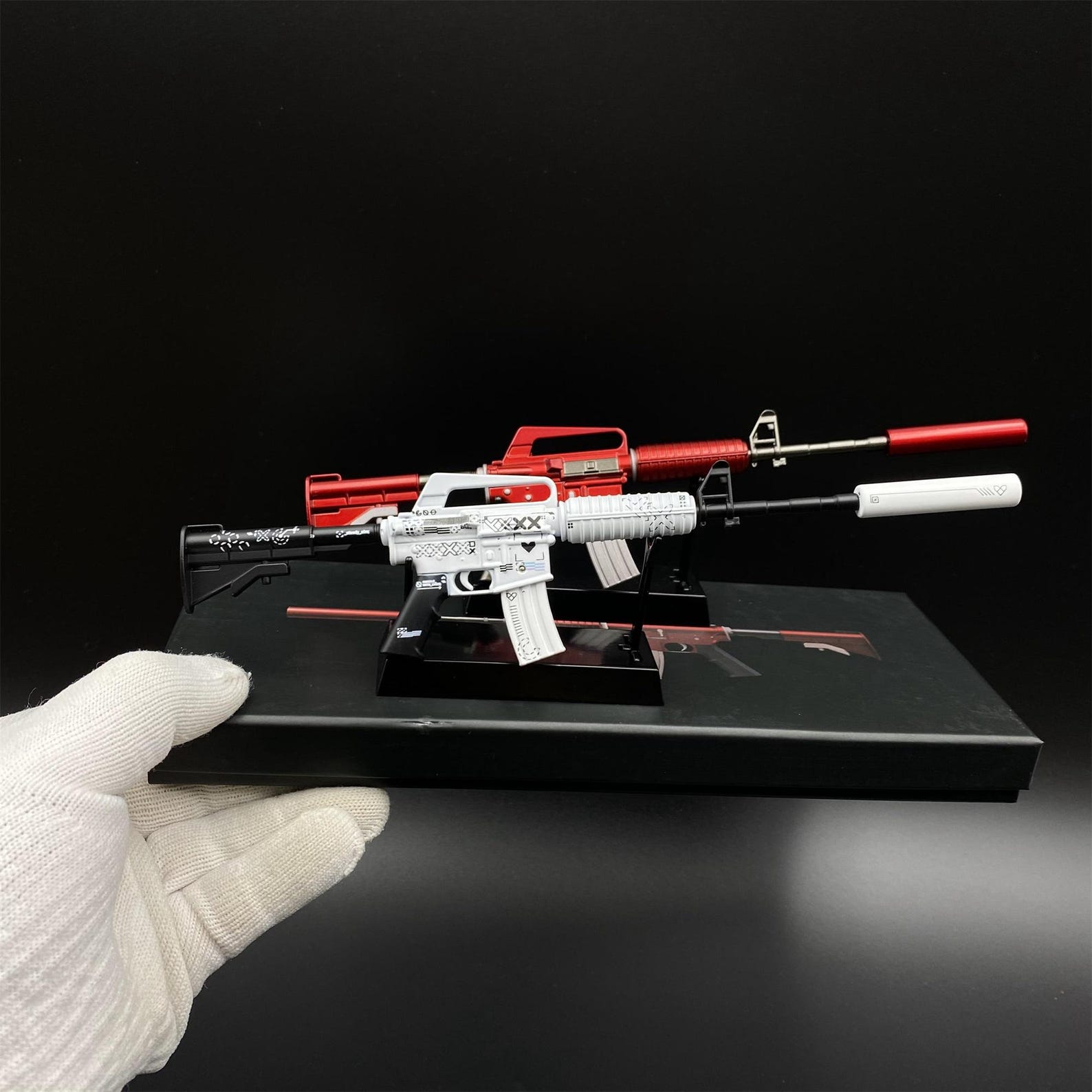 CSGO M4A1-S Printstream M4A1 Red Hod Miniature: 1/5 Scale Metal Replica ...