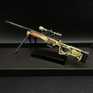 Miniature en métal CSGO AWP AWP AWP, réplique en 3D, image imprimée en 3D Cs Collectif, 20,5 cm/8 po. Cadeau de jeu