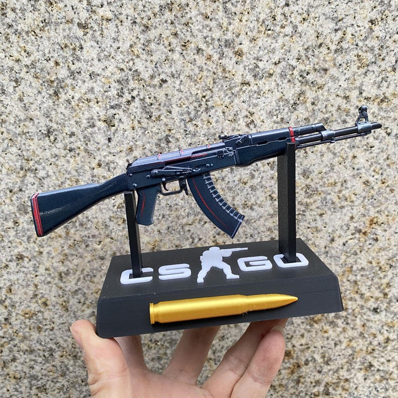 CSGO AK47 Redline 1:6 Scale Tiny AK-47 Miniature Gamer Christmas Gifts ...