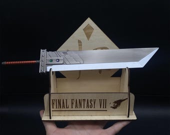 Handmade FF7 Cloud Buster Sword Cloud's Broadsword Cloud Strife Buster Sword FF7 Cosplay Prop Metal Replica 30CM/11.8"