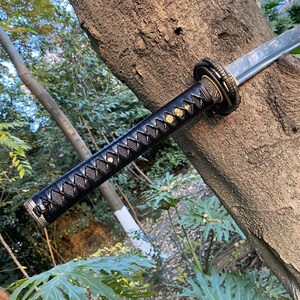 Handgefertigt Drachen Tsuba Katana Skyrim Oblivion Klassische Klinge Schwert Akavir Krieger Katana Für die Sammlung Bild 16