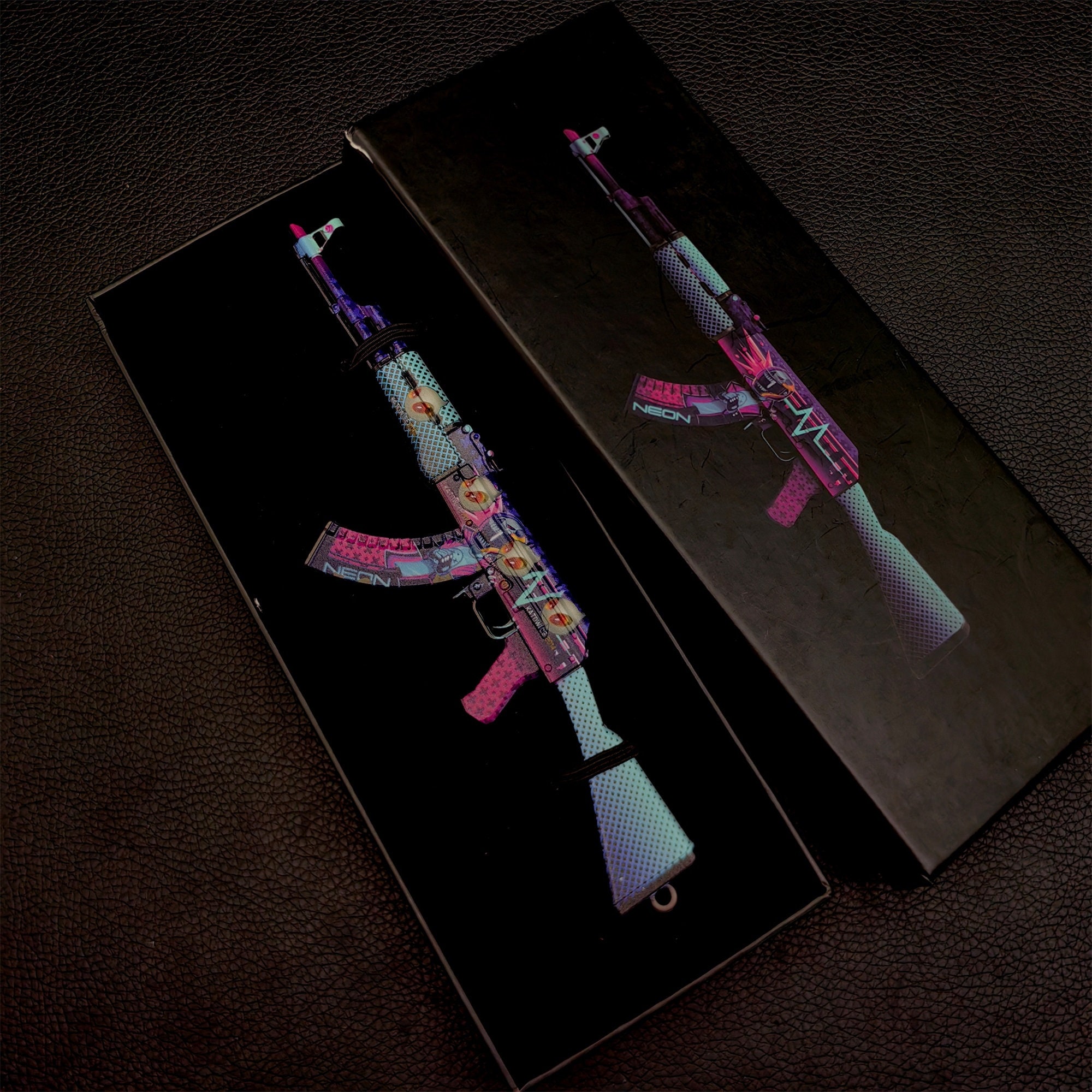 CSGO AK47 Neon Rider Skin Small Scale Replica Neon Rider AK47 1/6 Scale ...