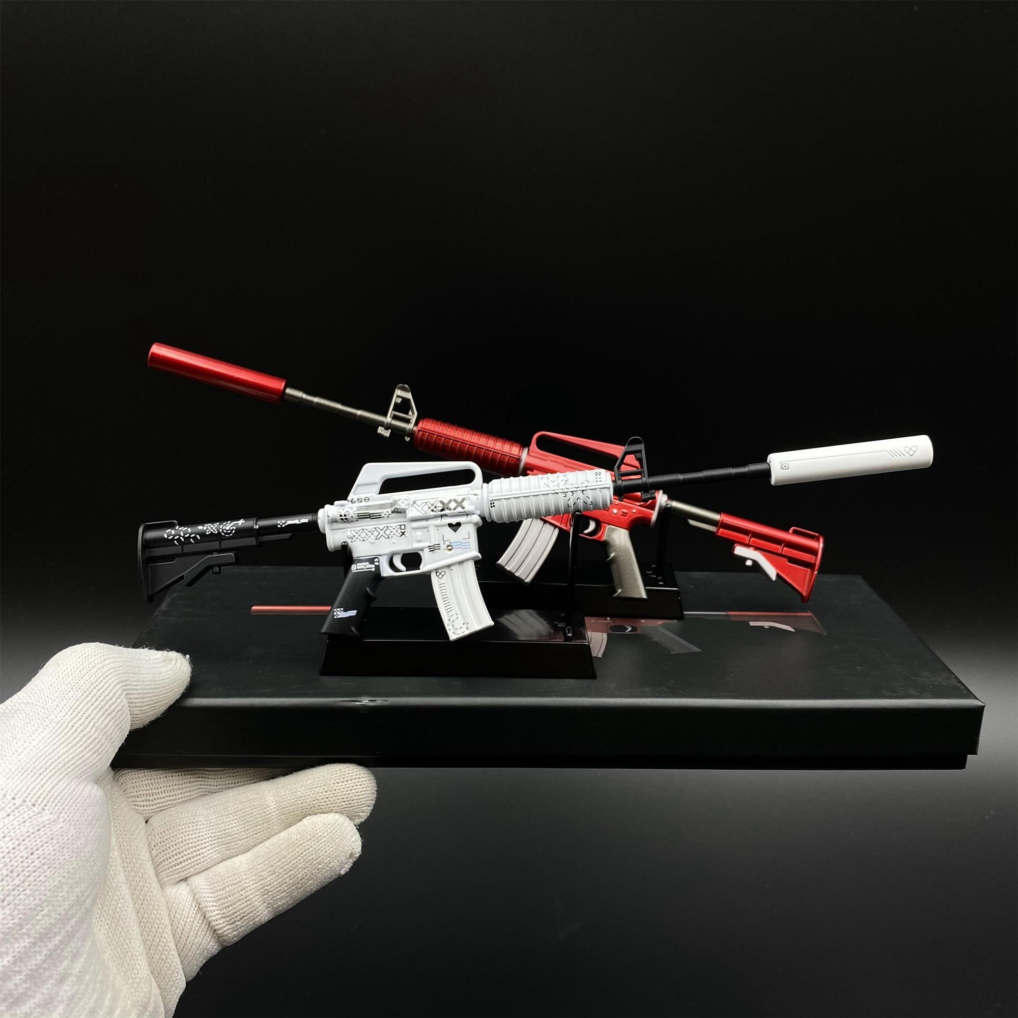 ミラダンテ槍、オーパーツ銃、スカーレッドゾーン まとめ売り CSGO M4A1-S Printstream M4A1 Red Hod ミニチュア：1/5スケール