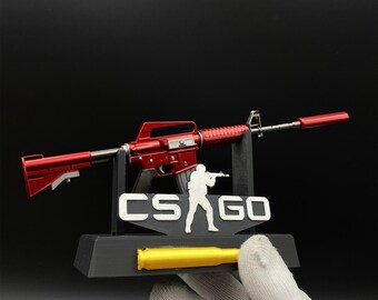 CSGO M4A1-S Printstream M4A1 Red Hod ミニチュア：1/5スケール