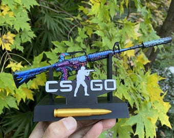 CSGO M4A1-S Hyper Beast Miniature Mini Scale CS2 M4A1 Metal Craft