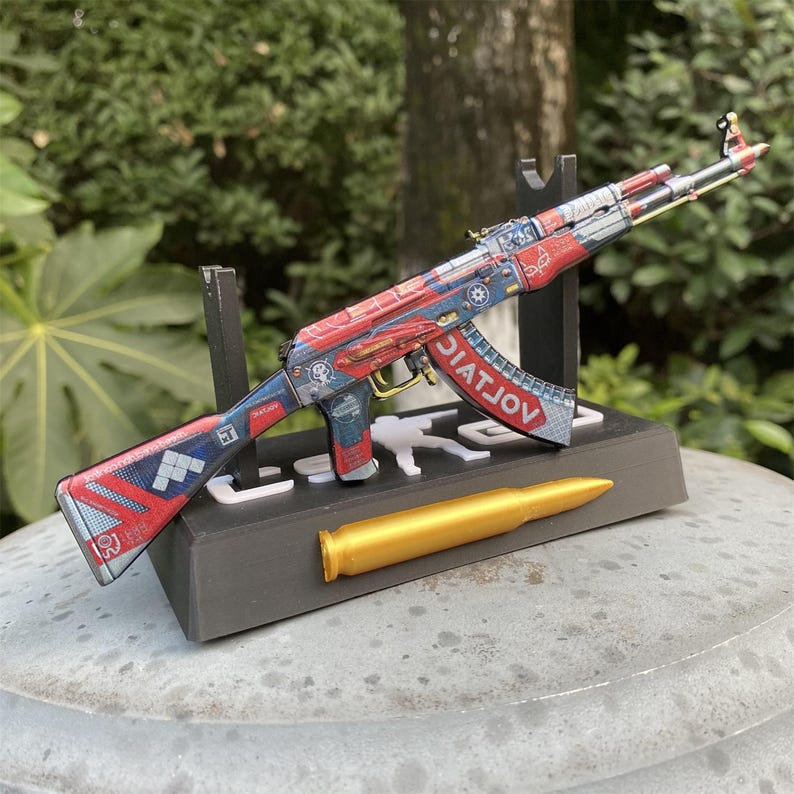 CSGO AK47 Bloodsport Skin 1:6 Scale Tiny Gun Gamer Christmas Gifts ...