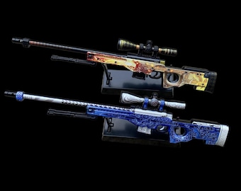 CSGO AWP Dragon Lore & Gungnir-skins: metalen CS2 AWP-miniatuurreplica sluipschuttersgeweer (20,5 cm/8")