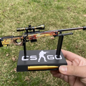 CSGO AWP Dragon Lore metalen miniatuurreplica (20 CM/7,9") – zinklegering spelcadeau