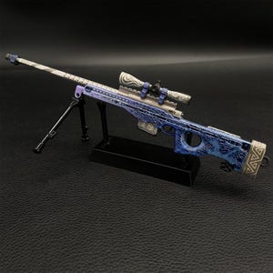 3D-geprinte afbeelding CSGO AWP Gungnir Skin AWP metaal miniatuur 1/6 schaal replica Cs gamer cadeau 20,5 CM/8&quot;