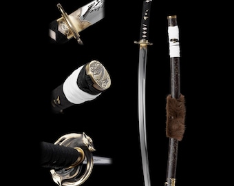 High End Ghost of Yotei Wolf Blade Protagonist Atsu Katana Samurai Schwert T10 Version